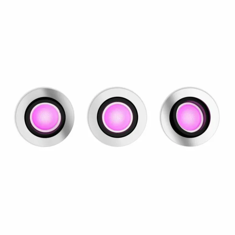 Spot encastrable Philips Hue Centura LED Blanc, 3 lumières