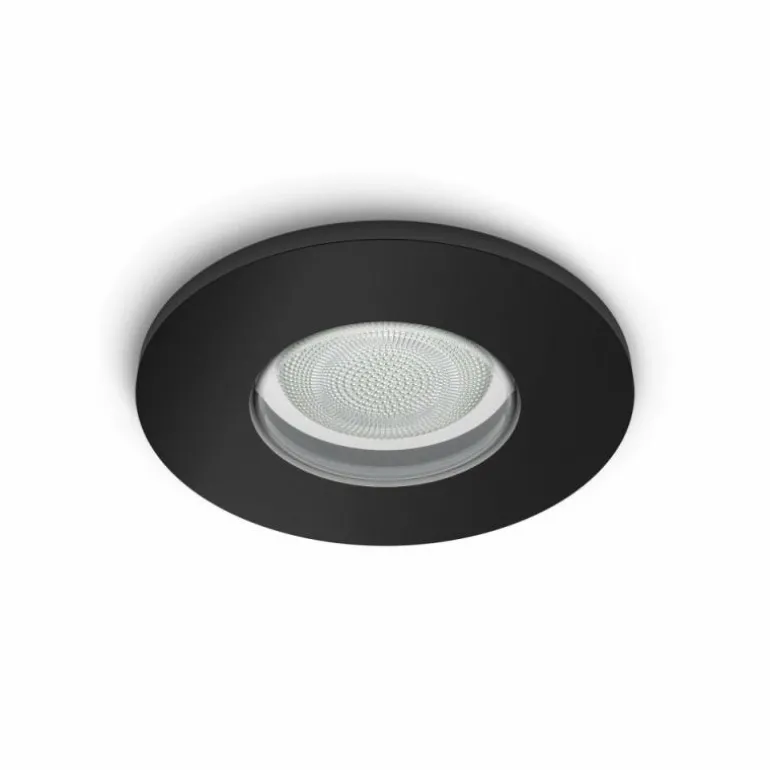 Spot encastrable Philips Hue Xamento LED Noir, 1 lumière, Changeur de couleurs