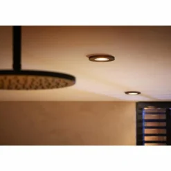 Spot encastrable Philips Hue Xamento LED Noir, 1 lumière, Changeur de couleurs