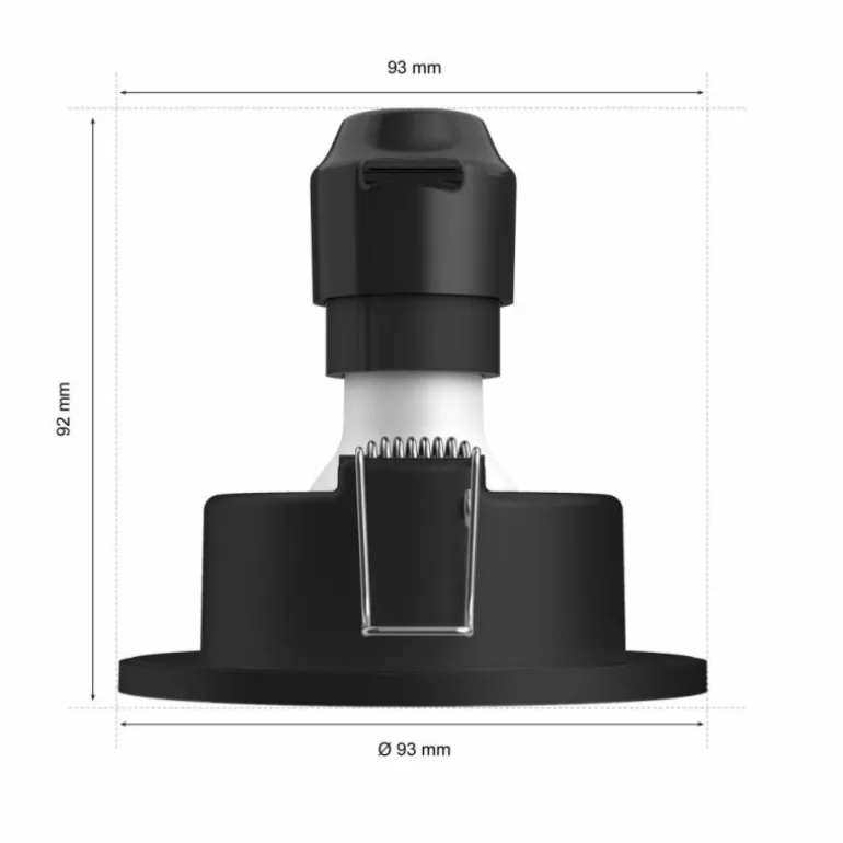 Spot encastrable Philips Hue Xamento LED Noir, 3 lumières, Changeur de couleurs