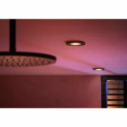 Spot encastrable Philips Hue Xamento LED Noir, 3 lumières, Changeur de couleurs