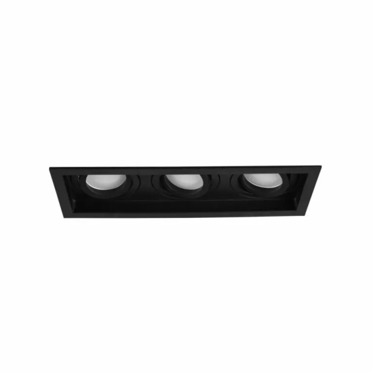 Spot encastrable Trio Kenai LED Noir, 3 lumières