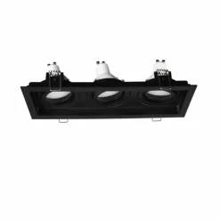 Spot encastrable Trio Kenai LED Noir, 3 lumières