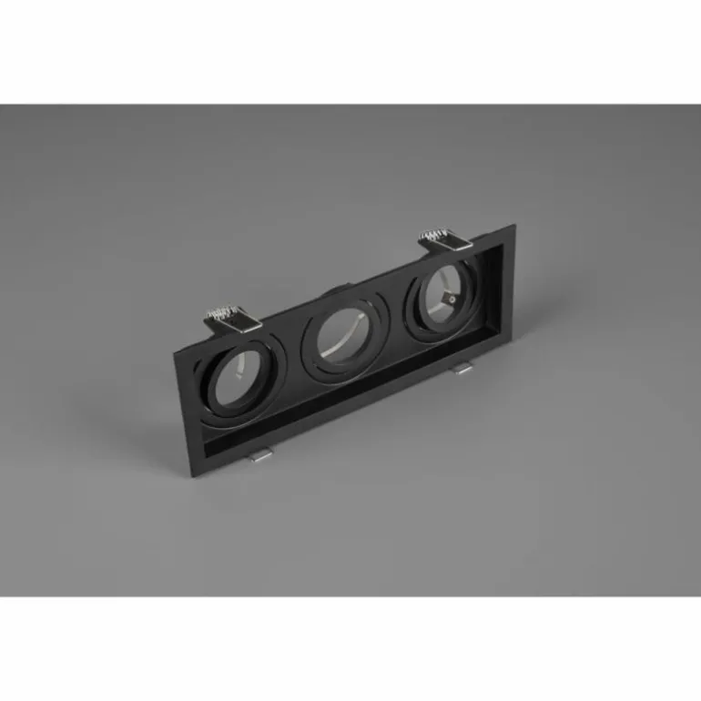 Spot encastrable Trio Kenai LED Noir, 3 lumières