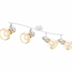 Spot Globo BANA Brun, Blanc, 4 lumières