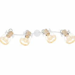 Spot Globo BANA Brun, Blanc, 4 lumières