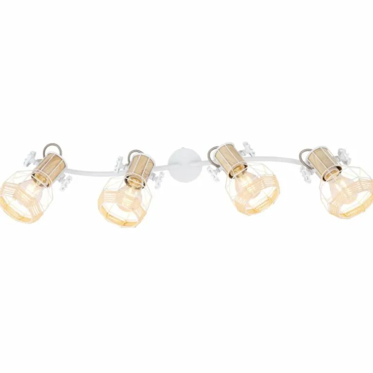 Spot Globo BANA Brun, Blanc, 4 lumières