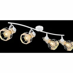 Spot Globo BANA Brun, Blanc, 4 lumières