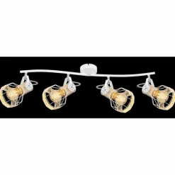 Spot Globo BANA Brun, Blanc, 4 lumières