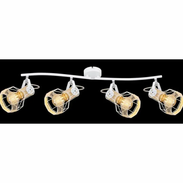 Spot Globo BANA Brun, Blanc, 4 lumières