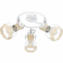 Spot Globo BANA Brun, Blanc, 3 lumières