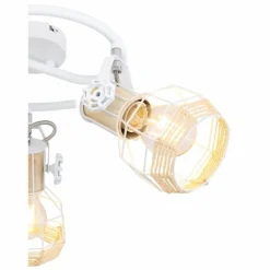 Spot Globo BANA Brun, Blanc, 3 lumières