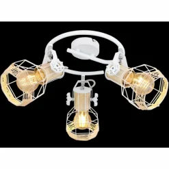 Spot Globo BANA Brun, Blanc, 3 lumières