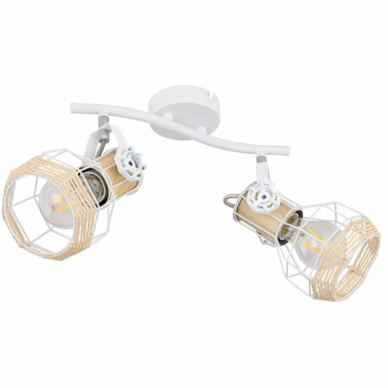 Spot Globo BANA Brun, Blanc, 2 lumières