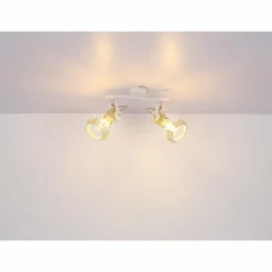 Spot Globo BANA Brun, Blanc, 2 lumières