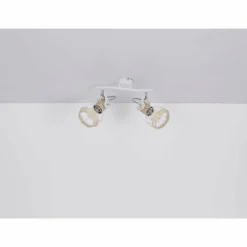 Spot Globo BANA Brun, Blanc, 2 lumières