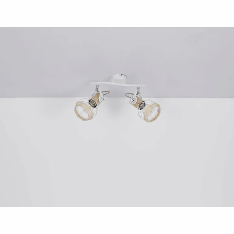 Spot Globo BANA Brun, Blanc, 2 lumières