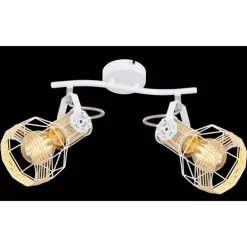 Spot Globo BANA Brun, Blanc, 2 lumières