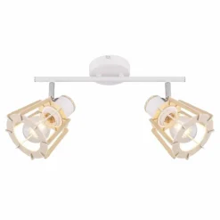 Spot Globo BLAHA Brun, Blanc, 2 lumières