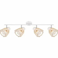 Spot Globo BLAHA Brun, Blanc, 4 lumières