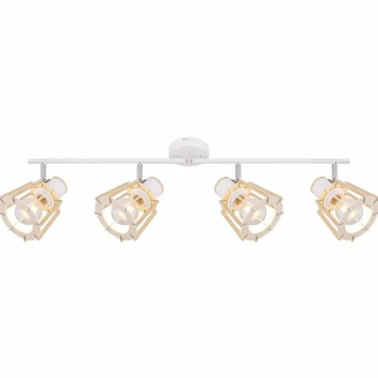 Spot Globo BLAHA Brun, Blanc, 4 lumières