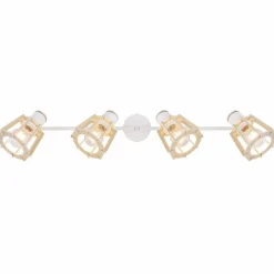 Spot Globo BLAHA Brun, Blanc, 4 lumières