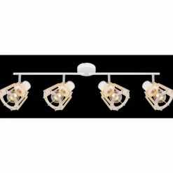 Spot Globo BLAHA Brun, Blanc, 4 lumières