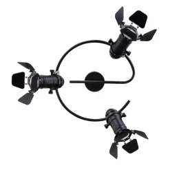 Spot Globo EGON Noir, 3 lumières