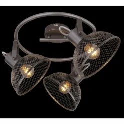 Spot Globo ISAKKA Chrome, 3 lumières