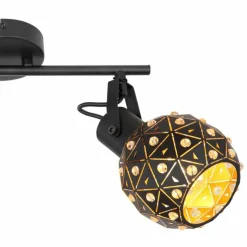 Spot Globo JODIE Noir, 2 lumières