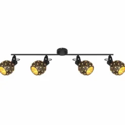 Spot Globo JODIE Noir, 4 lumières
