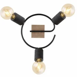 Spot Globo JOSELLA Bois foncé, 3 lumières