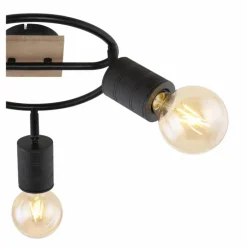 Spot Globo JOSELLA Bois foncé, 3 lumières