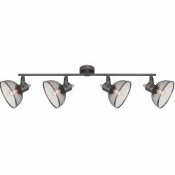 Spot Globo LHIMMA Chrome, 4 lumières