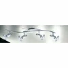 Spot Globo LORD Chrome, Acier inoxydable, 4 lumières