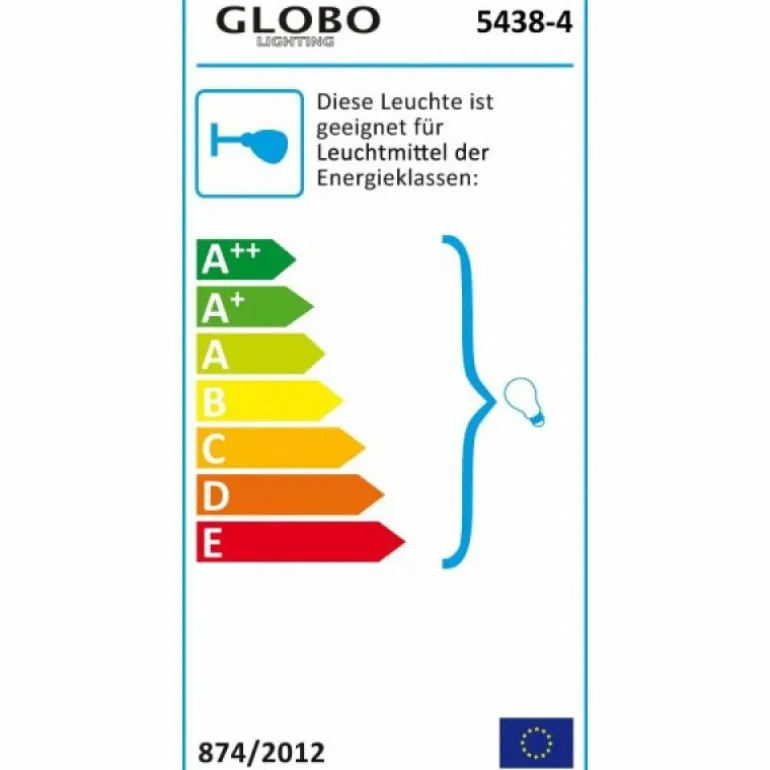 Spot Globo LORD Chrome, Acier inoxydable, 4 lumières