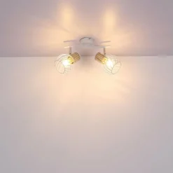 Spot Globo LUISE Blanc, 2 lumières