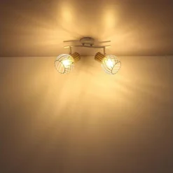 Spot Globo LUISE Blanc, 2 lumières