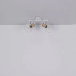 Spot Globo LUISE Blanc, 2 lumières