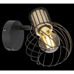 Spot Globo LUISE Noir, 1 lumière