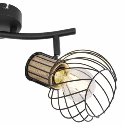 Spot Globo LUISE Noir, 2 lumières