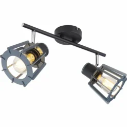 Spot Globo MAHA Noir, 2 lumières