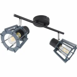 Spot Globo MAHA Noir, 2 lumières