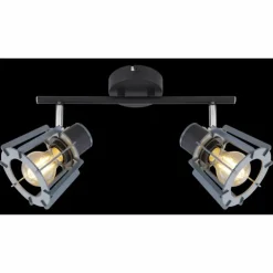 Spot Globo MAHA Noir, 2 lumières