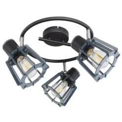 Spot Globo MAHA Noir, 3 lumières
