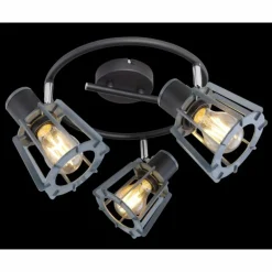 Spot Globo MAHA Noir, 3 lumières