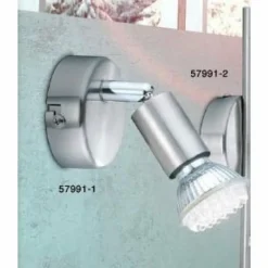 Spot Globo MATRIX Acier inoxydable, Nickel mat, 1 lumière