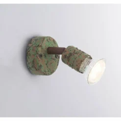 Spot Globo OLANA Vert, Rouille, 1 lumière