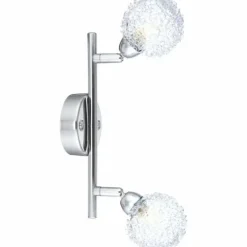 Spot Globo ORINA Chrome, Blanc, 2 lumières