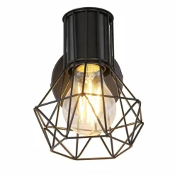 Spot Globo PRISKA Noir, 1 lumière